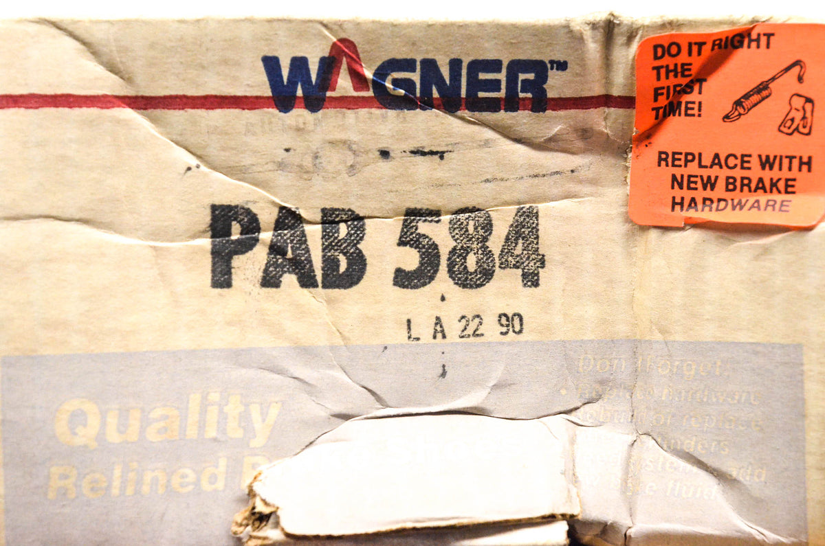 Wagner PAB584 Relined Brake Shoe Kit NOS