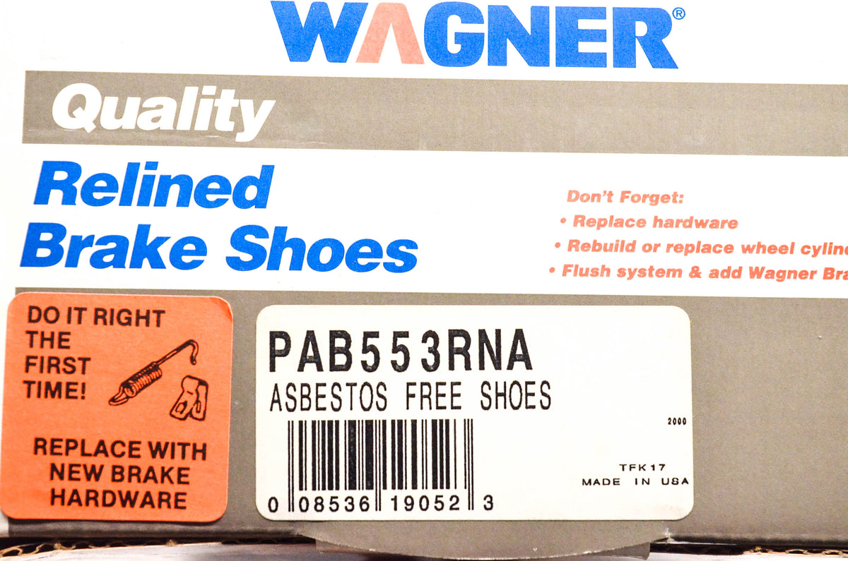 Wagner PAB553RNA Relined Brake Shoe Kit NOS