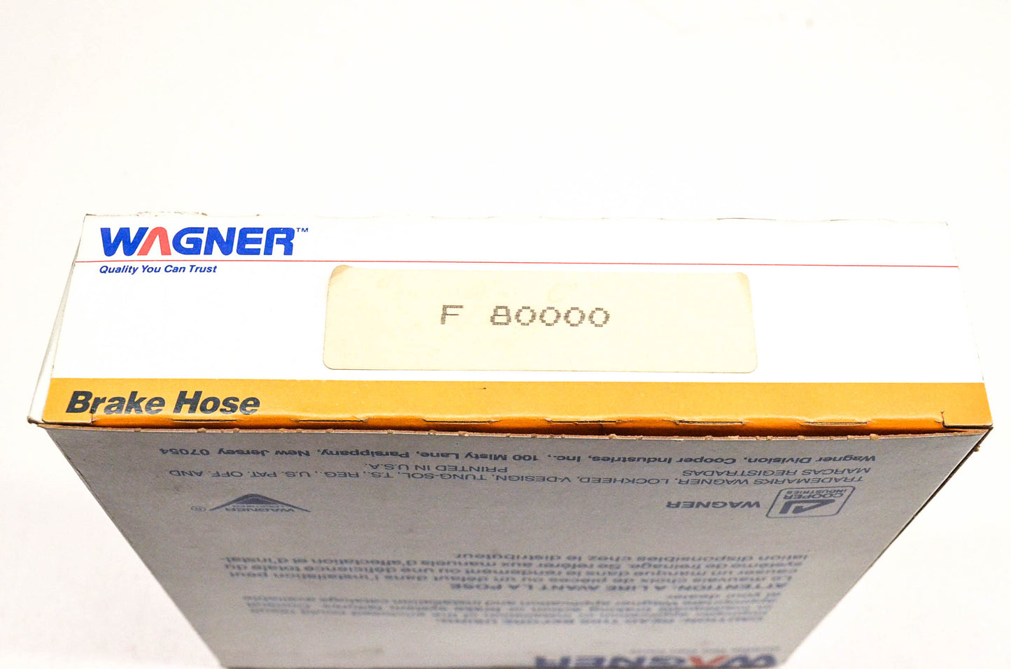 Wagner F80000 Brake Hose Front Right NOS