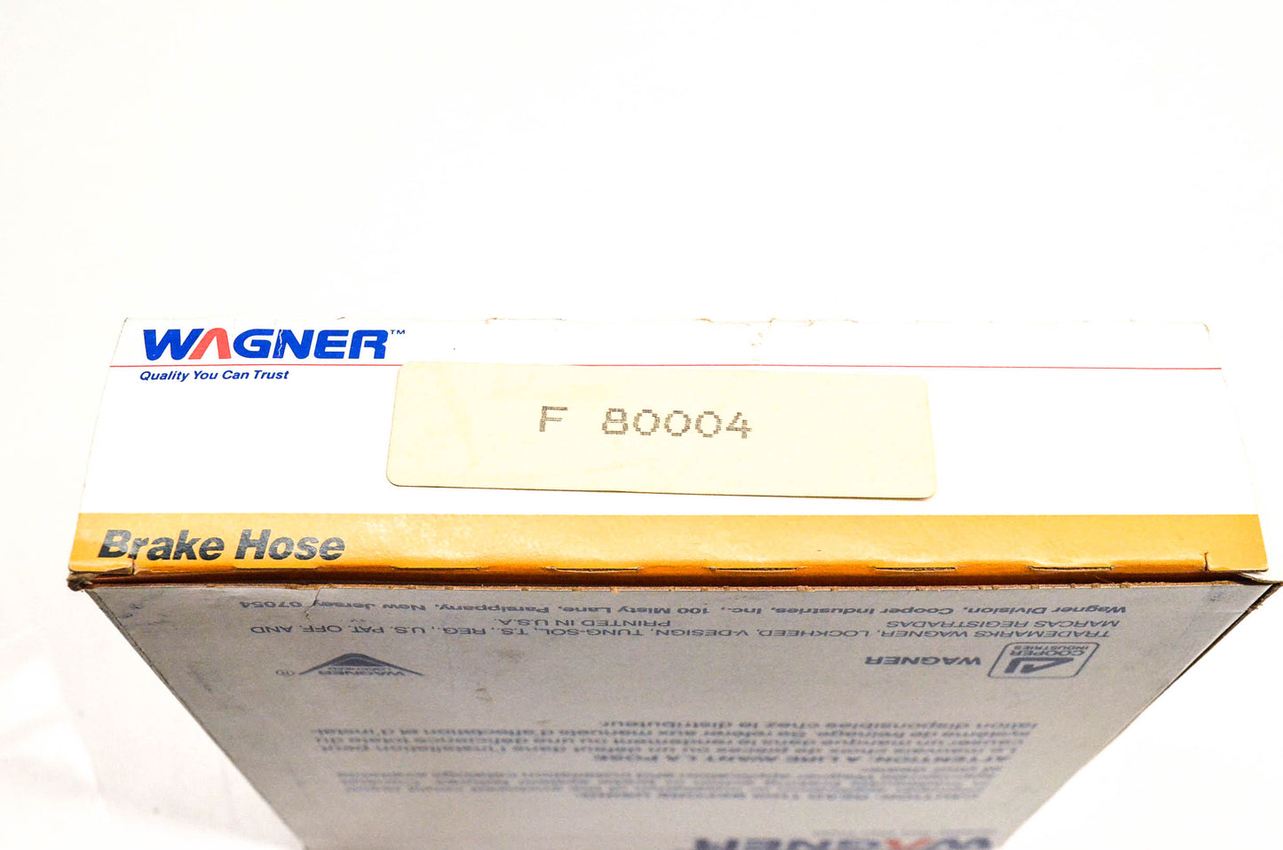 Wagner F80004 Brake Hose Front Left NOS