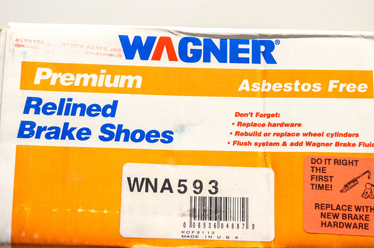 Wagner WNA593 Relined Brake Shoe Kit NOS