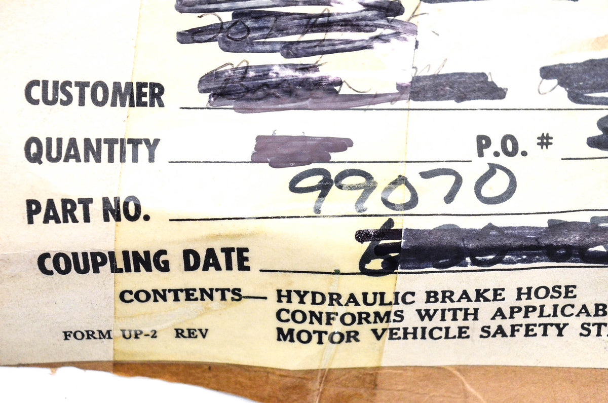 Wagner 99070 Hydraulic Brake Hose NOS