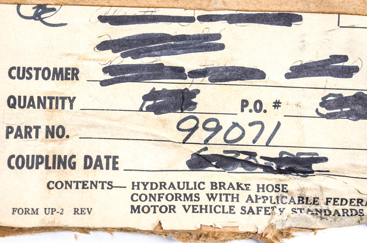 Wagner 99071 Hydraulic Brake Hose NOS