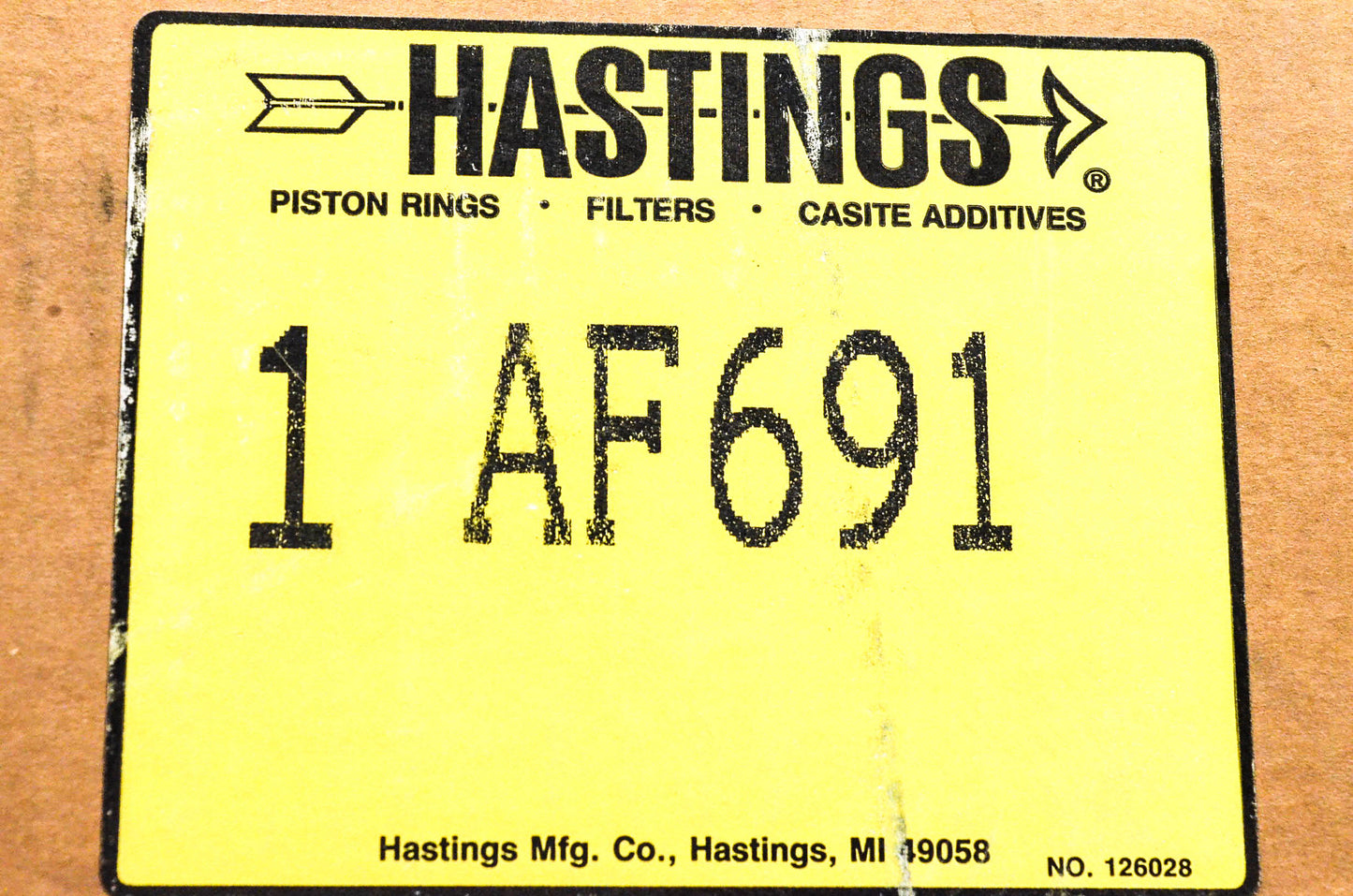 Hastings AF691 Air Filter NOS