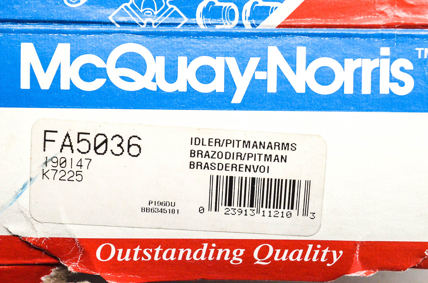 McQuay-Norris FA5036, 190147, K7225 Pittman Idler Arm NOS