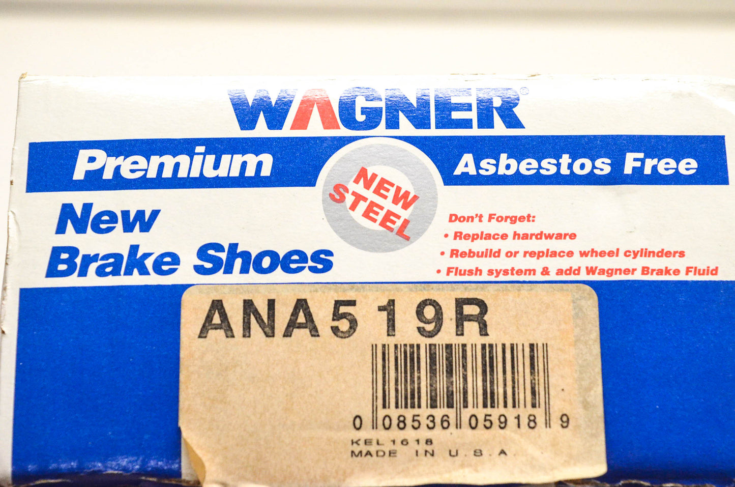 Wagner ANA519R Brake Shoe Kit NOS
