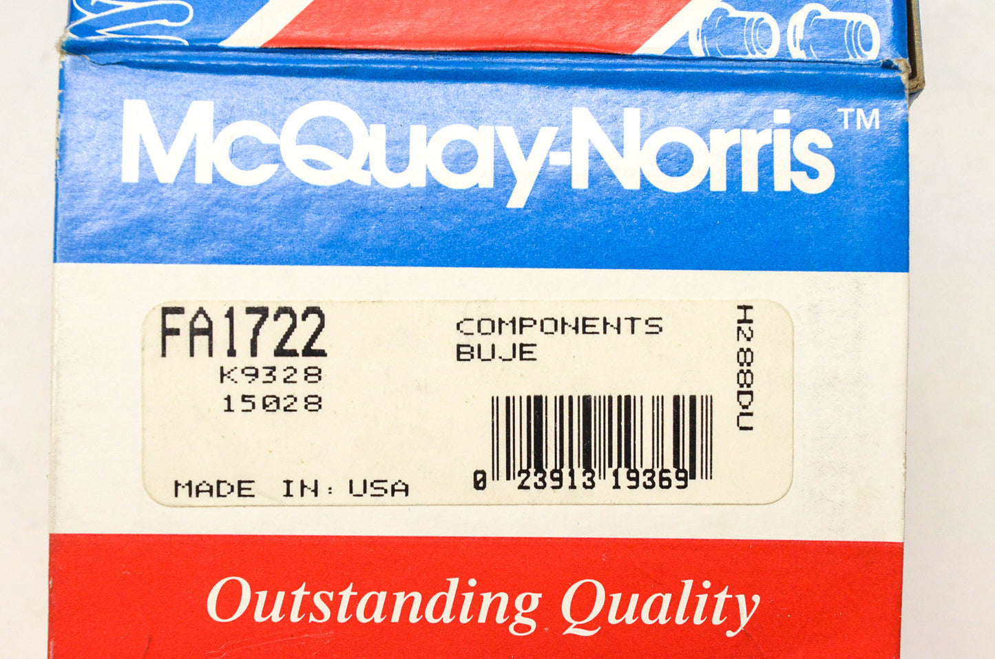McQuay-Norris FA1722, K9328, 15028 Rack And Pinion Bellows Kit NOS