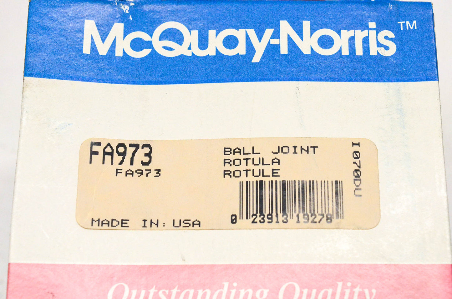 McQuay-Norris FA973 Ball Joint Kit NOS