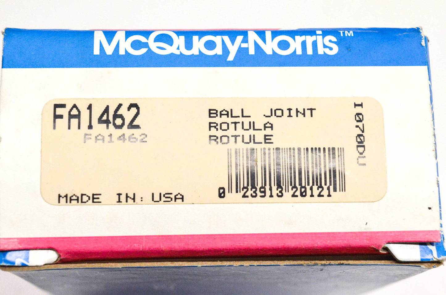 McQuay-Norris FA1462, K8412, 2601269 Front Upper LH RH Ball Joint Kit NOS