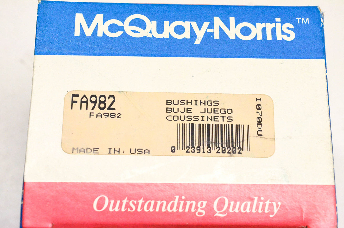 McQuay-Norris FA982 Bushing Kit NOS
