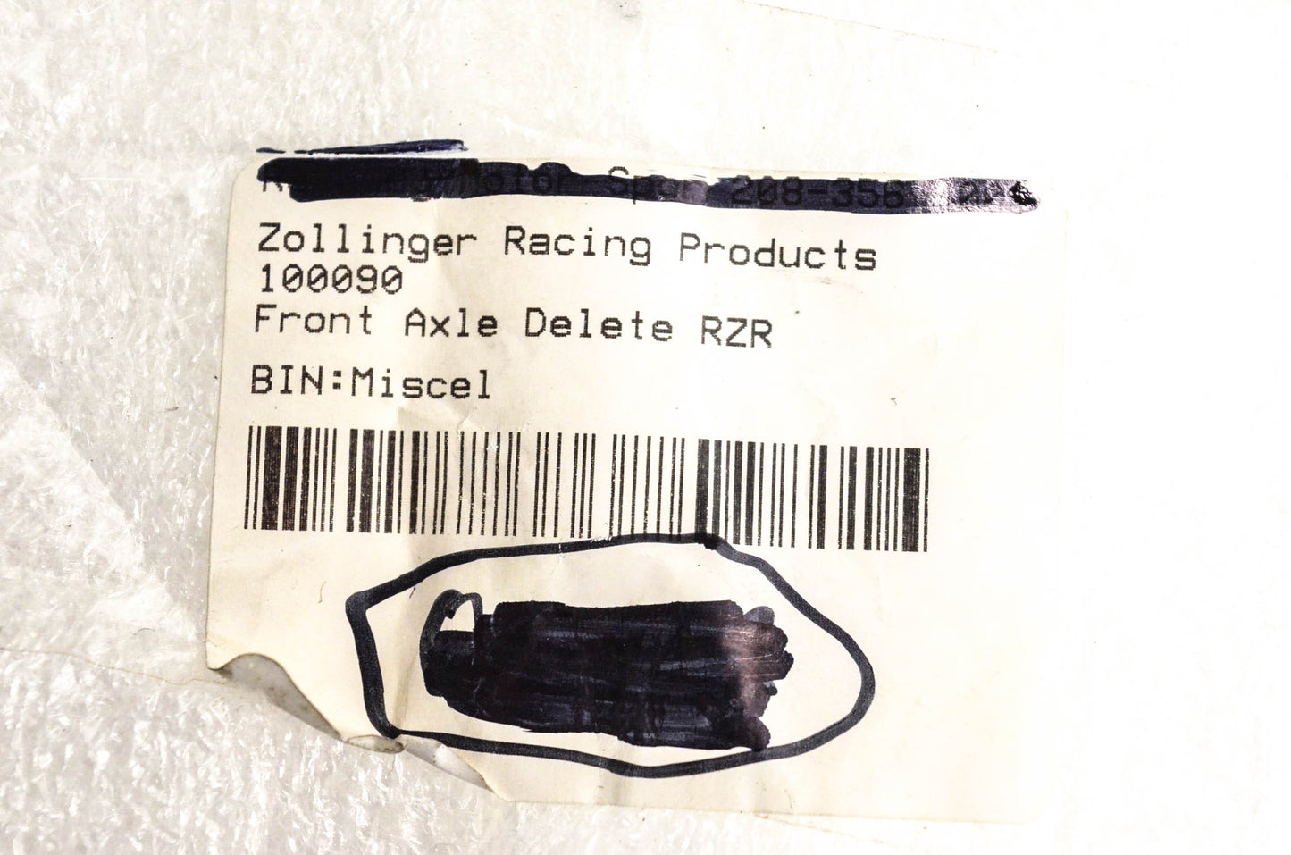 Zollinger Racing Products 100090 Front Axle Plugs NOS