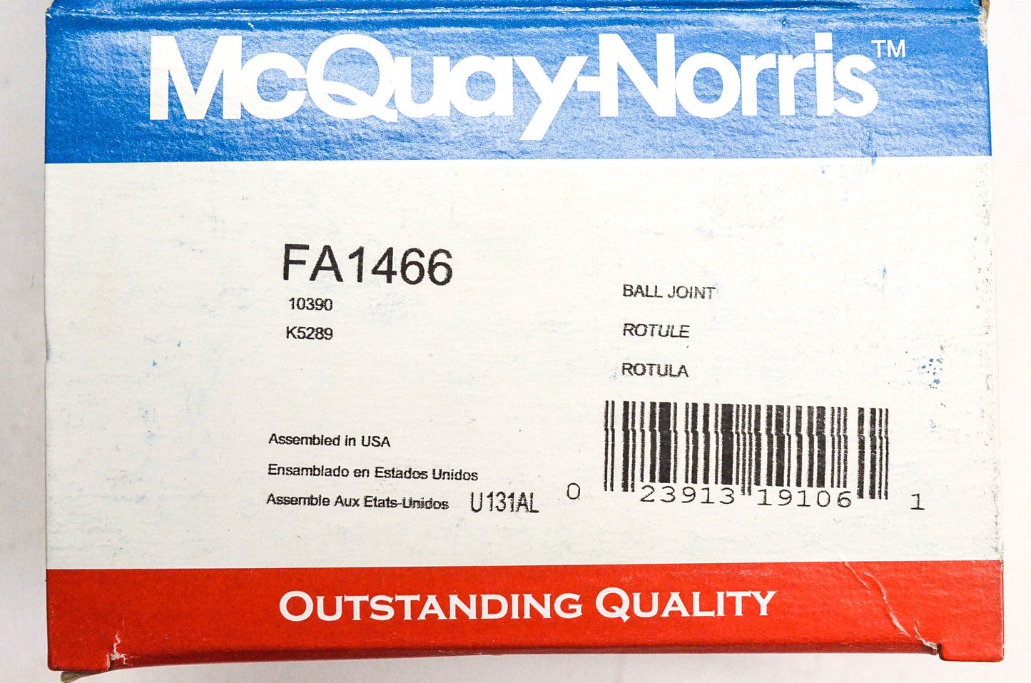 McQuay-Norris FA1466, 10390, K5289 Ball Joint Kit NOS