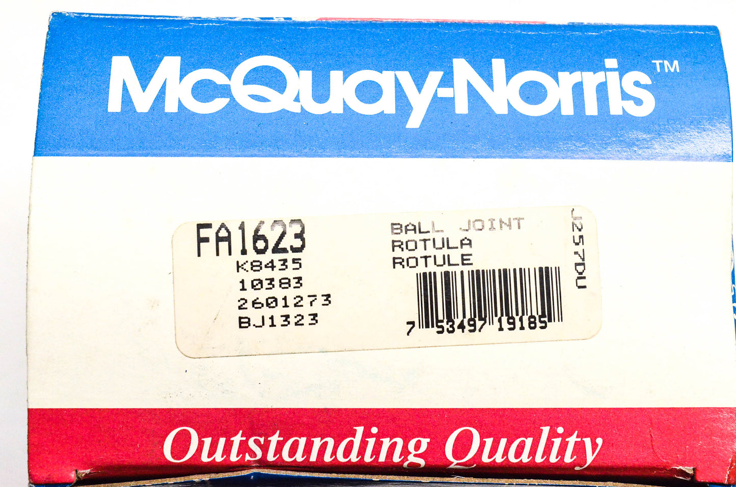 McQuay-Norris FA1623, K8435, 10383 Ball Joint Kit NOS