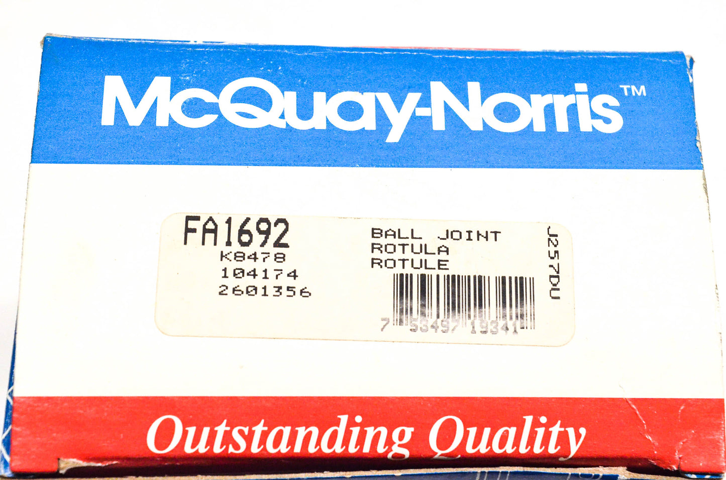 McQuay-Norris FA1692, K8478, 104174 Ball Joint Kit NOS