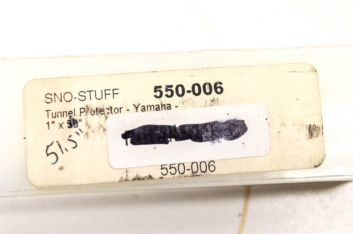 Sno Stuff 550-006 White Tunnel Protector Wear Strip 1"x50.5" NOS