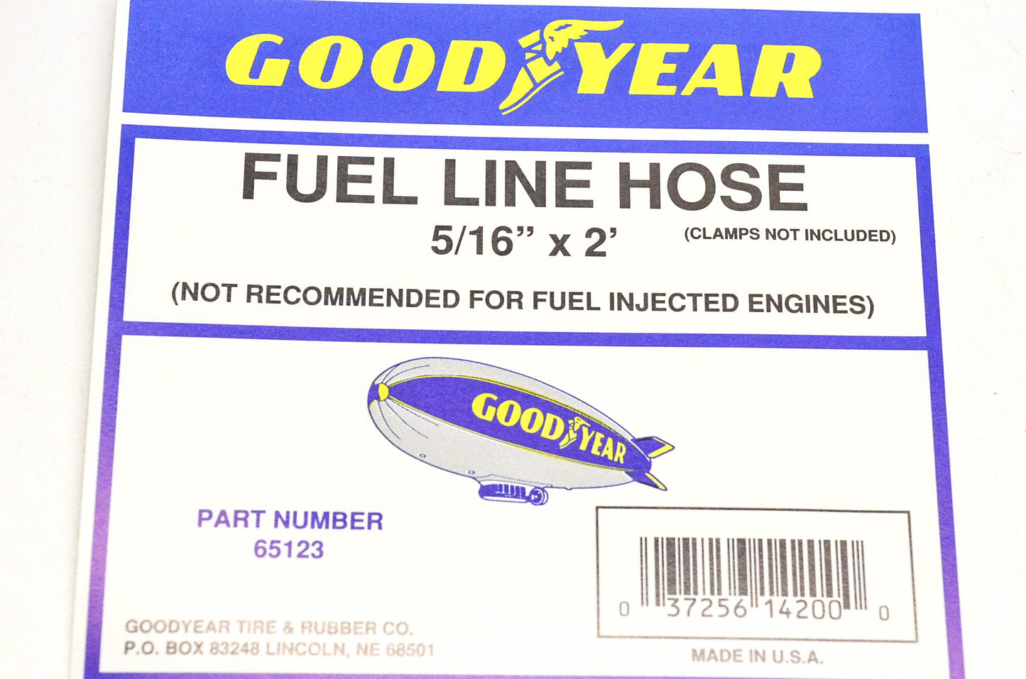 Goodyear 65123 Fuel Line Hose 5/16"x2' NOS
