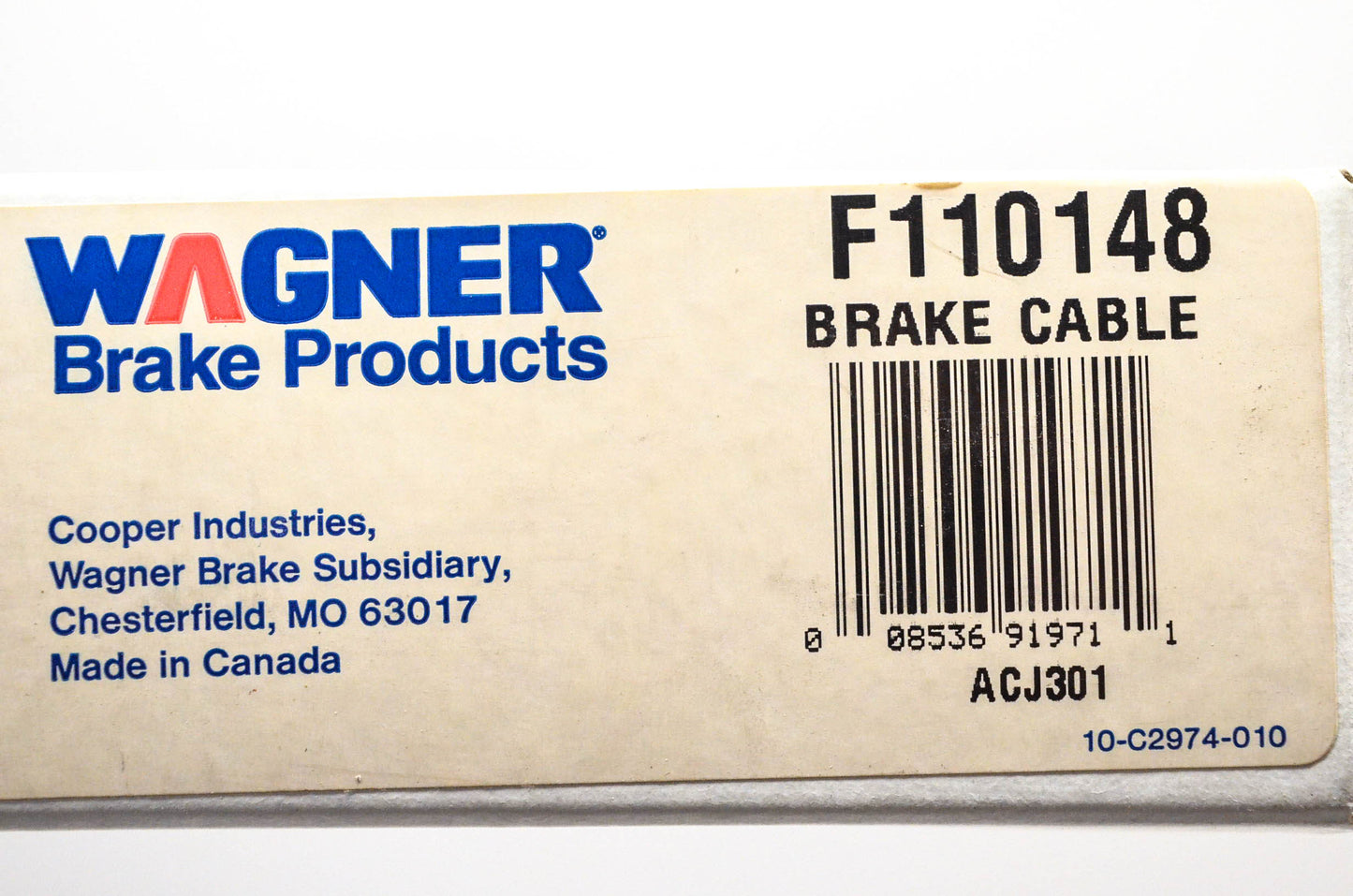 Wagner F110148 Brake Cable NOS