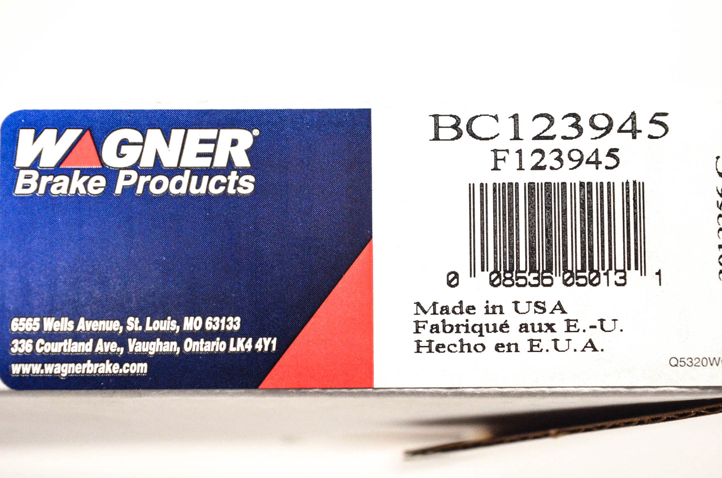 Wagner BC123945, F123945 Brake Cable NOS