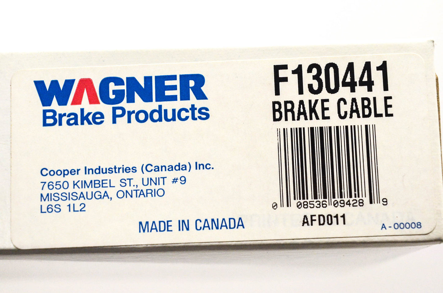 Wagner F130441 Brake Cable NOS