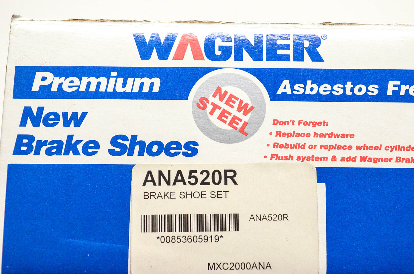 Wagner ANA520R Brake Shoe Kit NOS