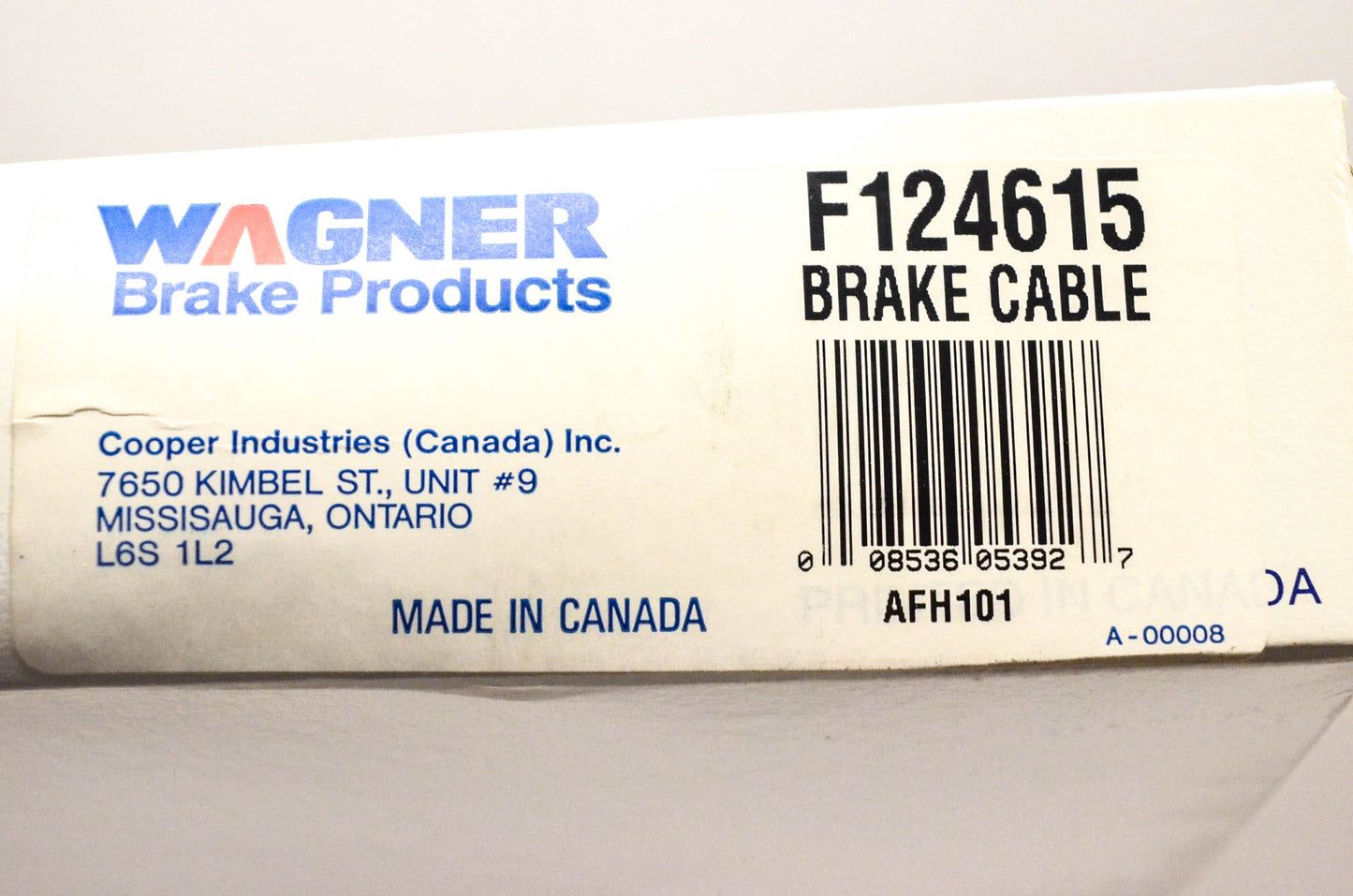 Wagner F124615 Brake Cable NOS