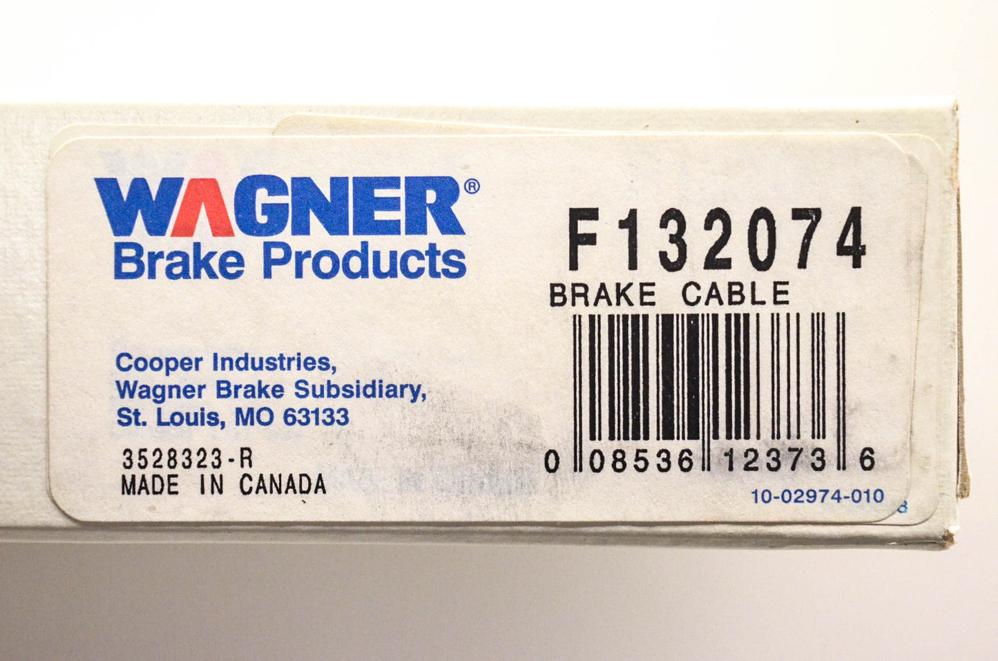 Wagner F132074 Brake Cable NOS