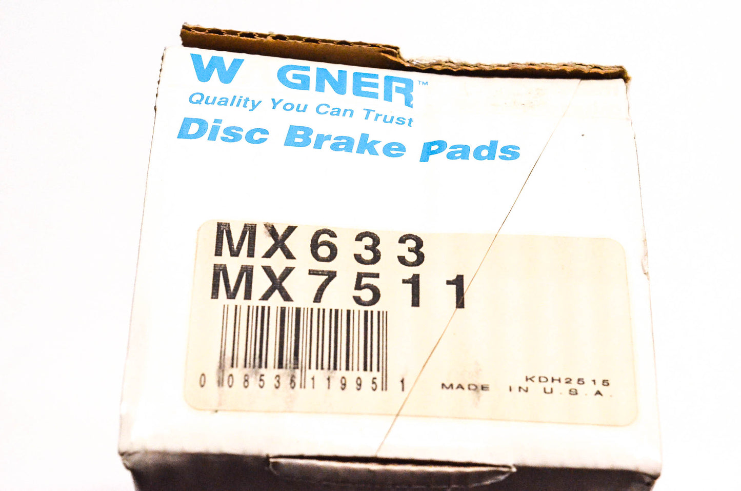 Wagner MX633, MX7511 Disc Brake Pad Kit NOS