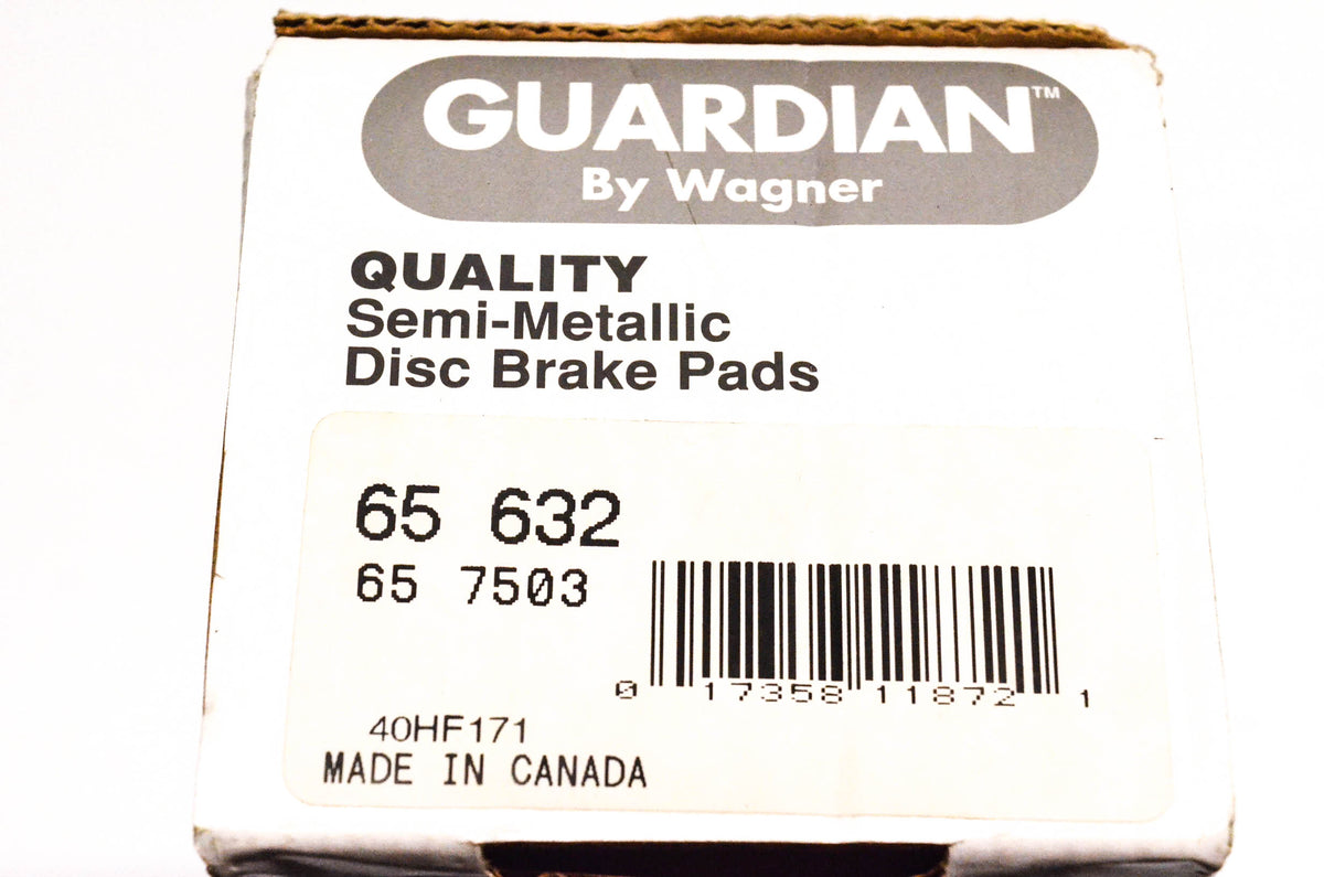 Wagner 65-632, 65-7503 Guardian Semi Metallic Disc Brake Kit NOS