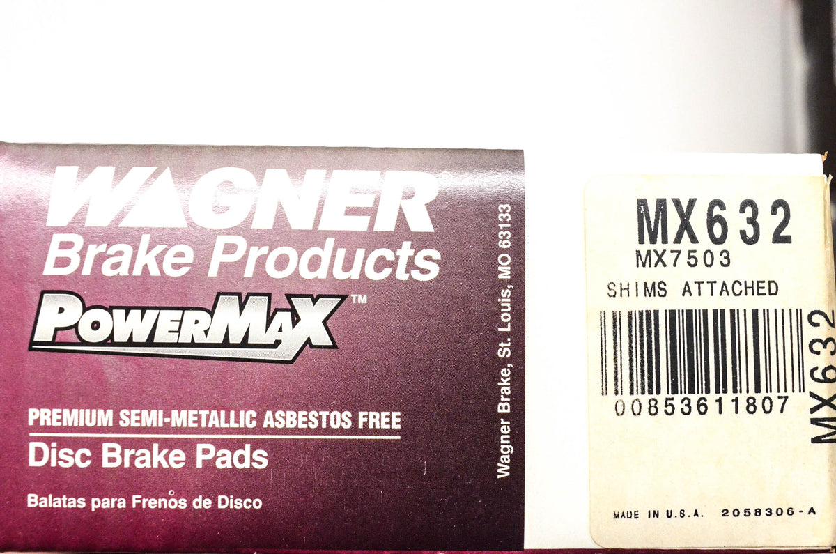 Wagner MX632, MX7503 PowerMax Disc Brake Kit NOS