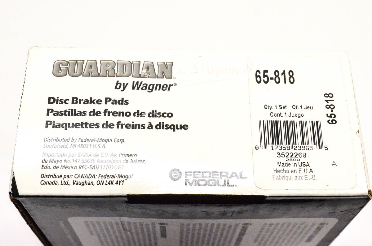 Wagner 65-818 Guardian Disc Brake Kit NOS
