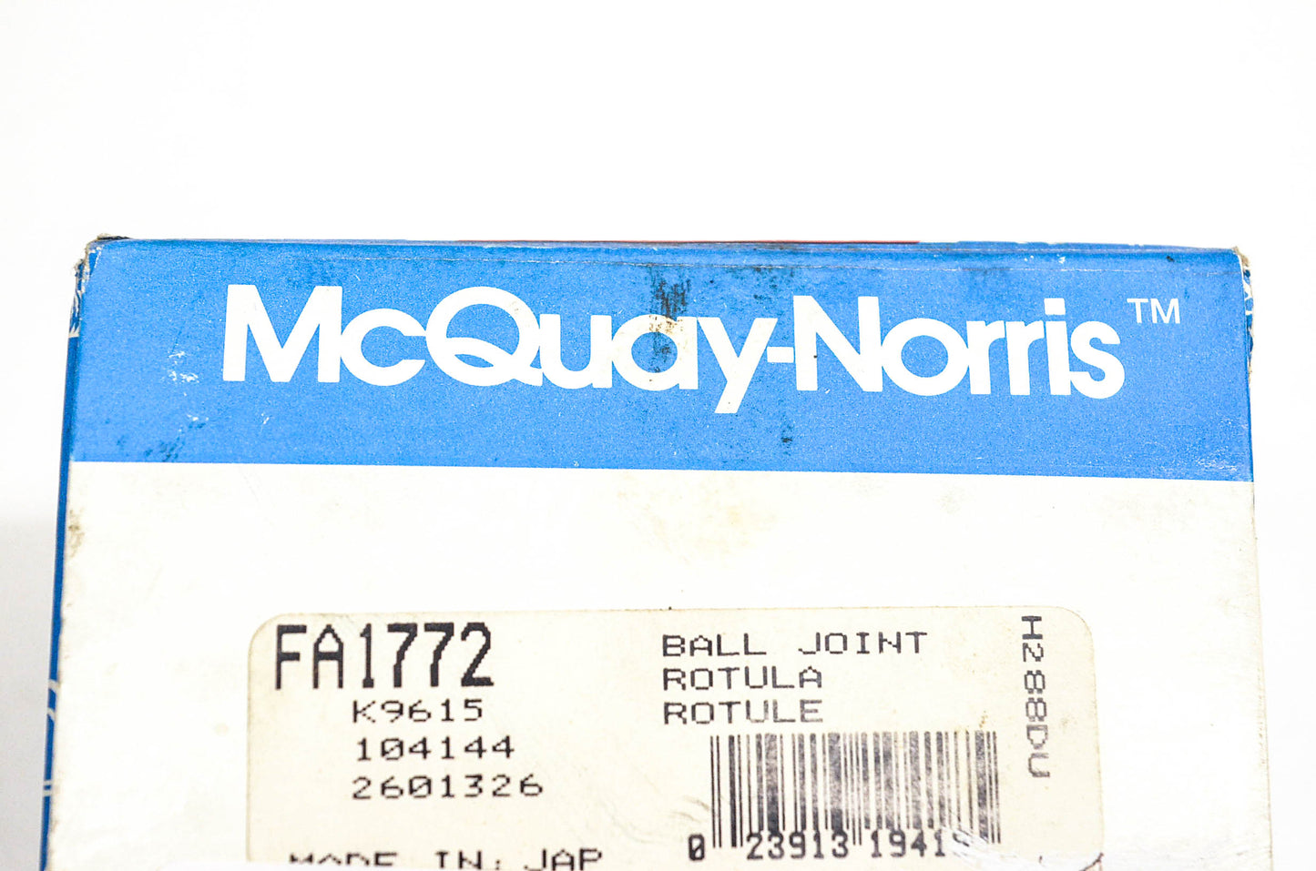 McQuay-Norris FA1772, K9615, 104144 Ball Joint Kit NOS