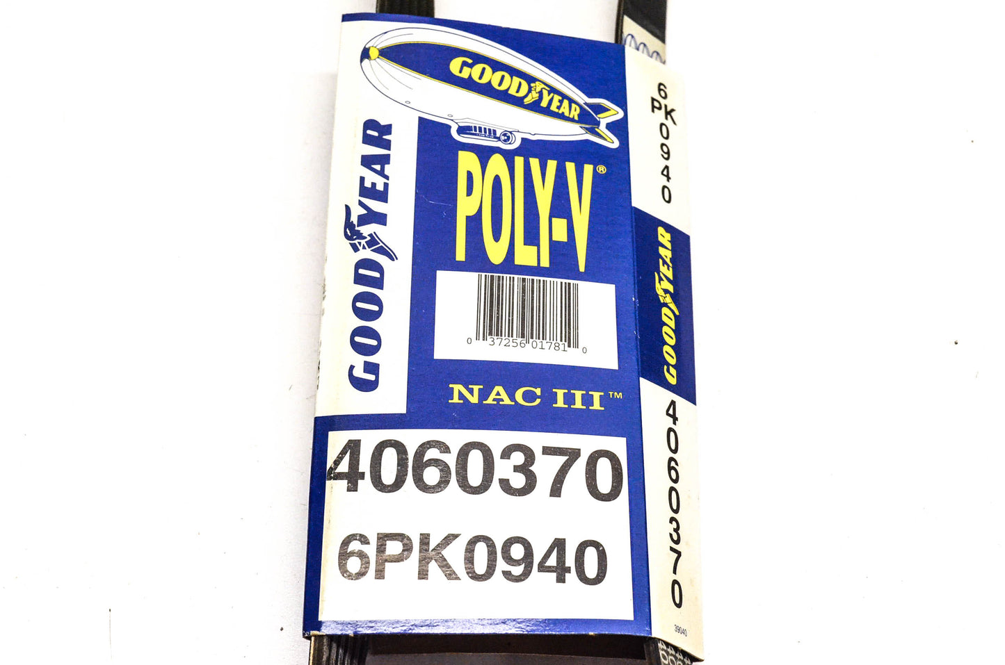 Goodyear 4060370, 6PK0940 Poly-V Belt Serpentine Gatorback NOS
