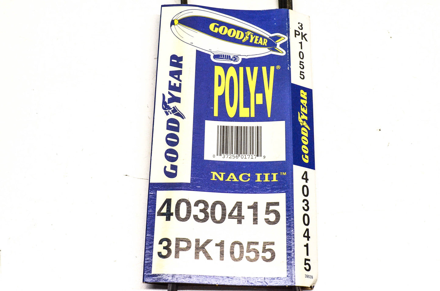 Goodyear 4030415, 3PK1055 Poly-V Belt Serpentine Gatorback NOS