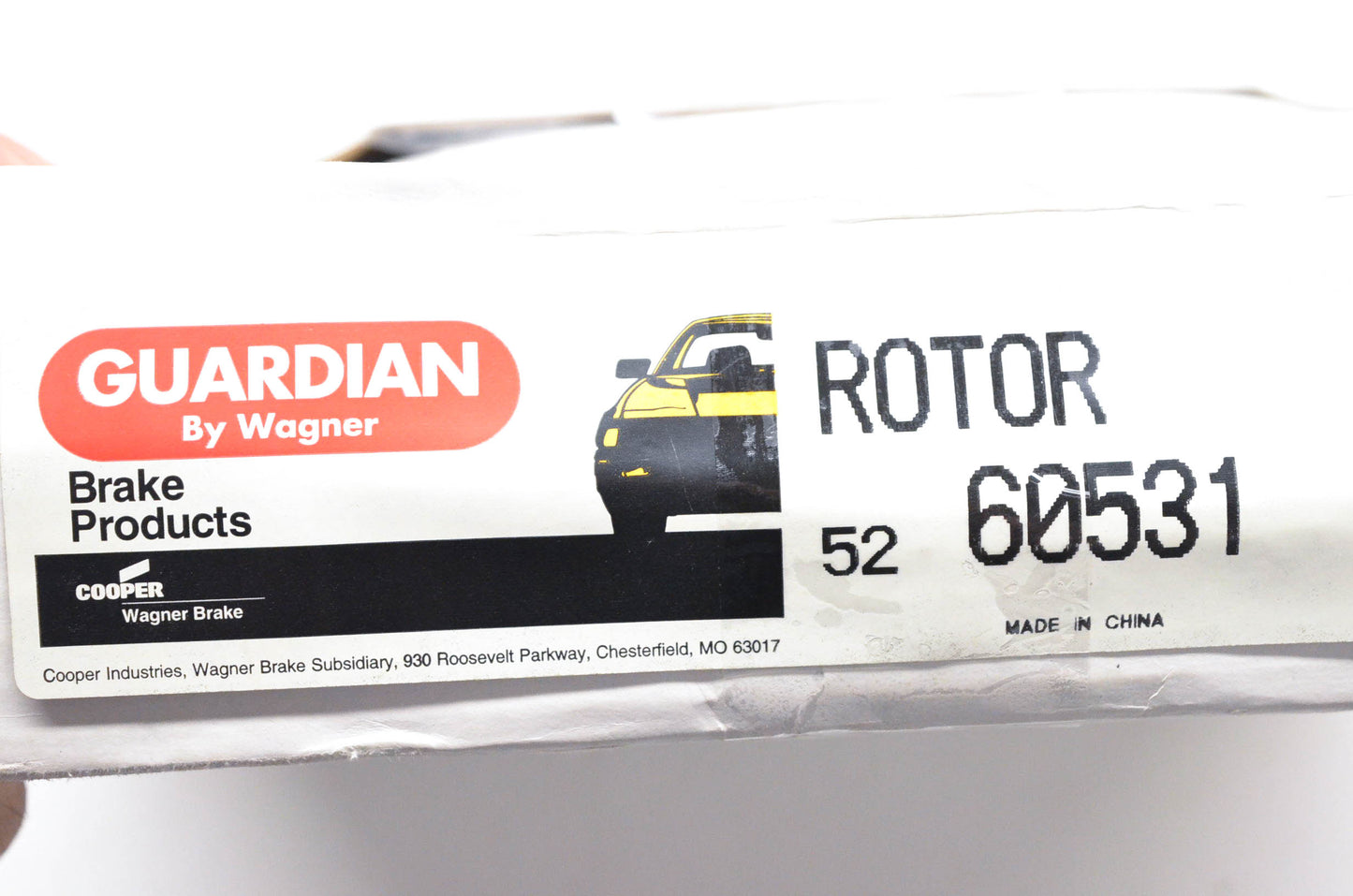 Wagner 60531, 5108, D12511 Brake Rotor NOS