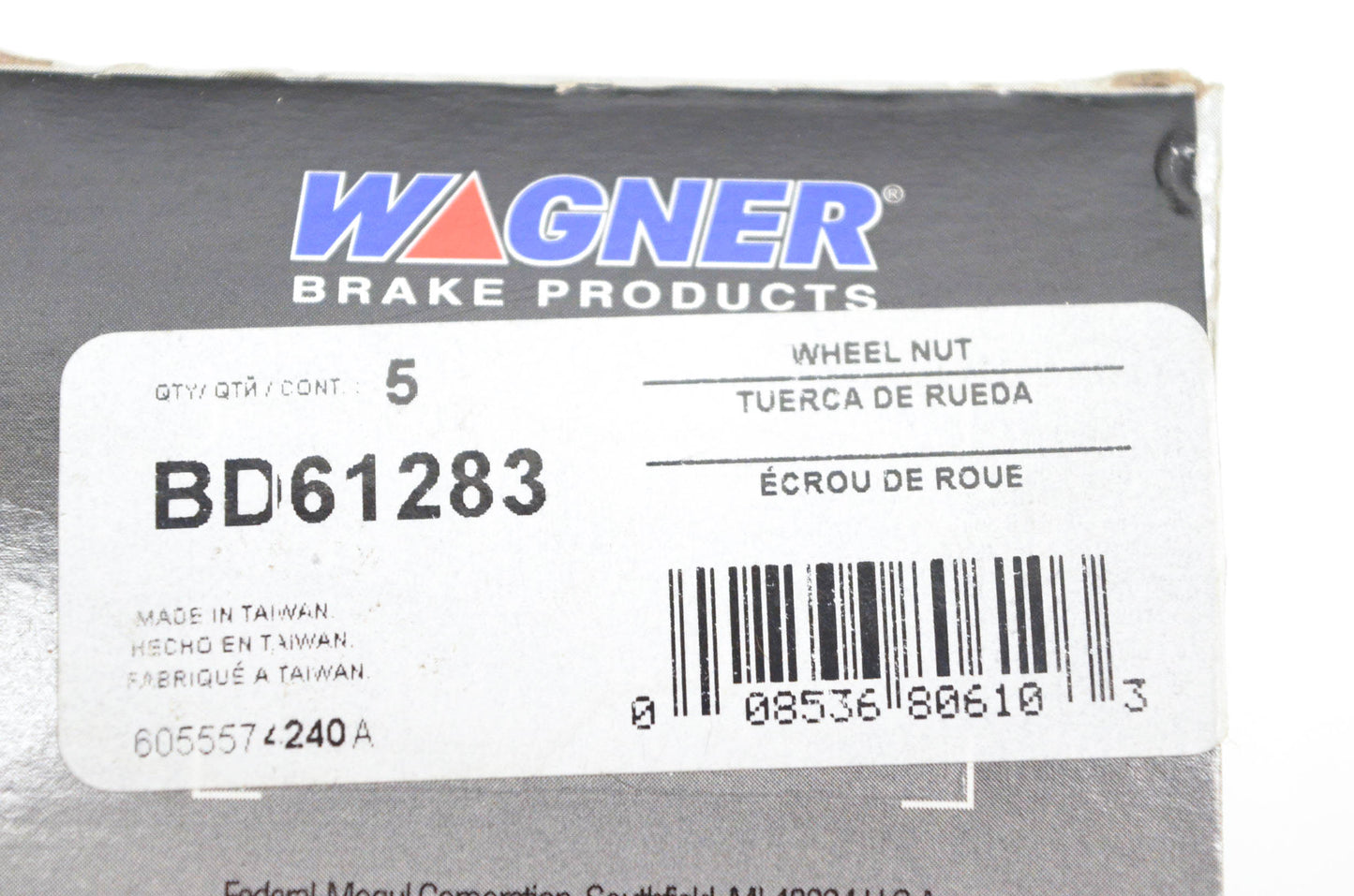 Wagner BD61283 Wheel Lug Nuts Qty 5 NOS