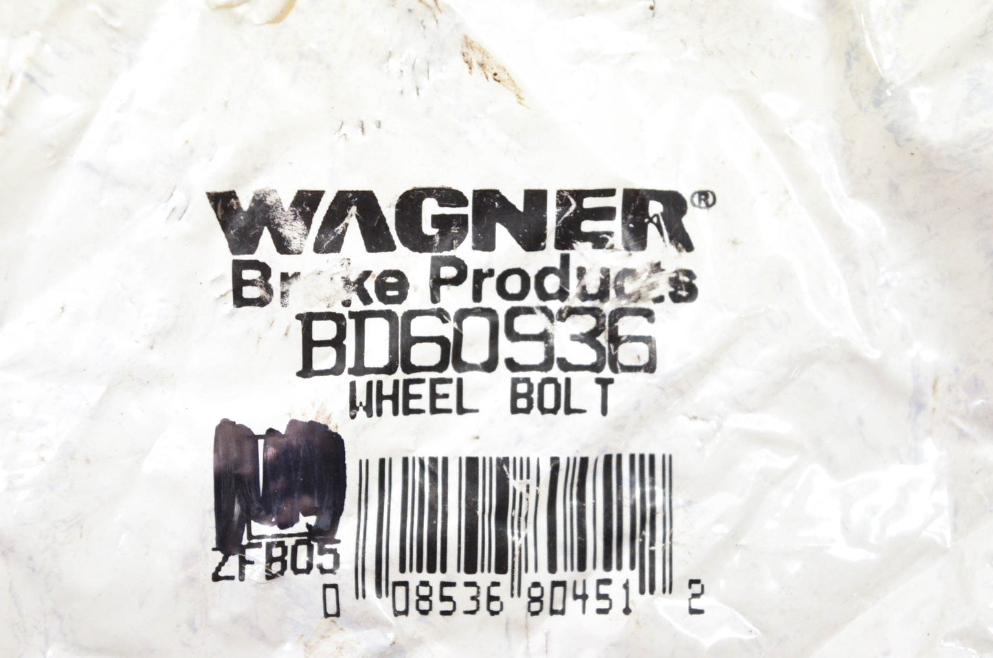 Wagner BD60936 Black Wheel Bolt NOS