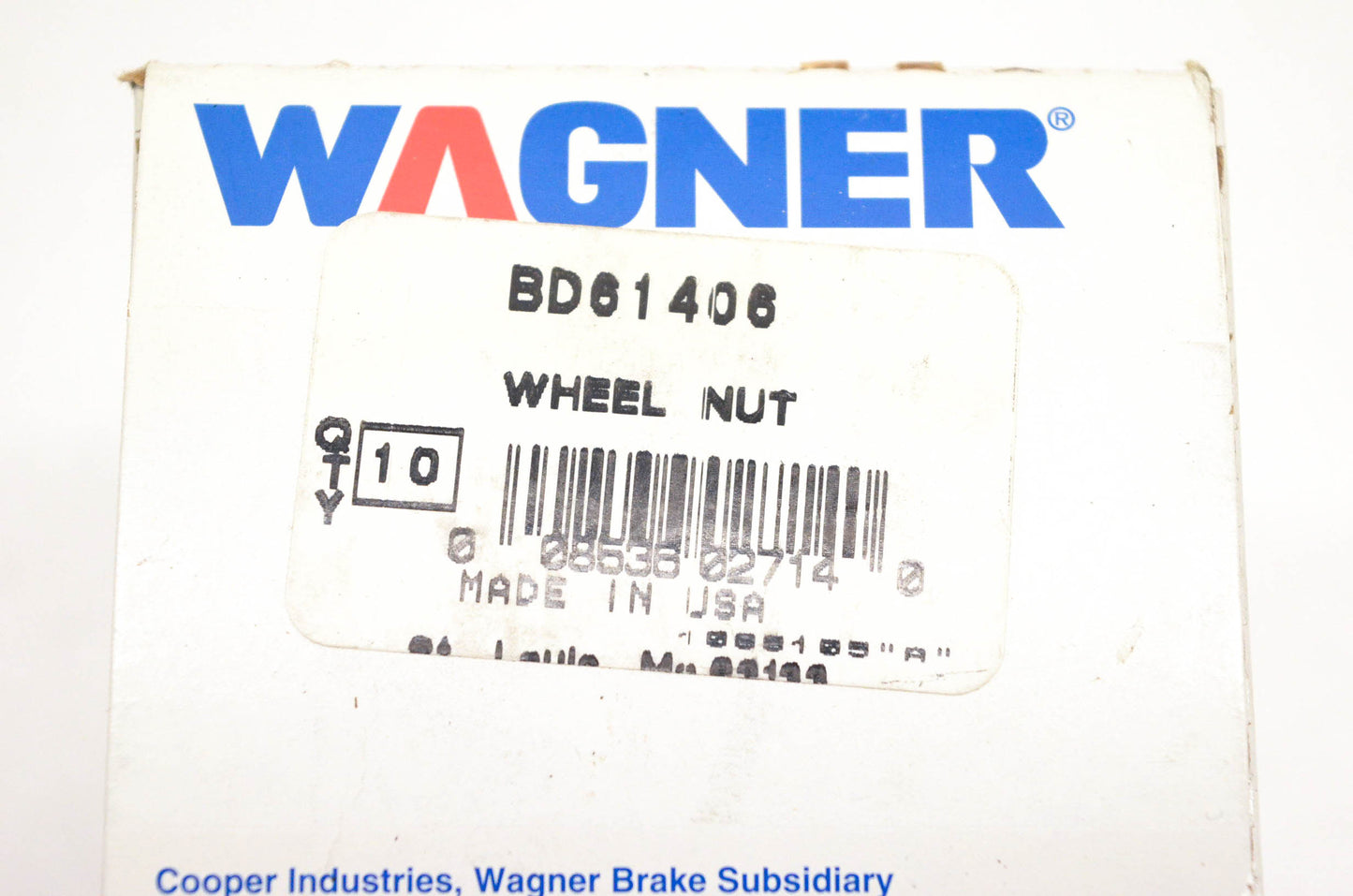 Wagner BD61406 Black Wheel Lug Nuts Qty 10 NOS