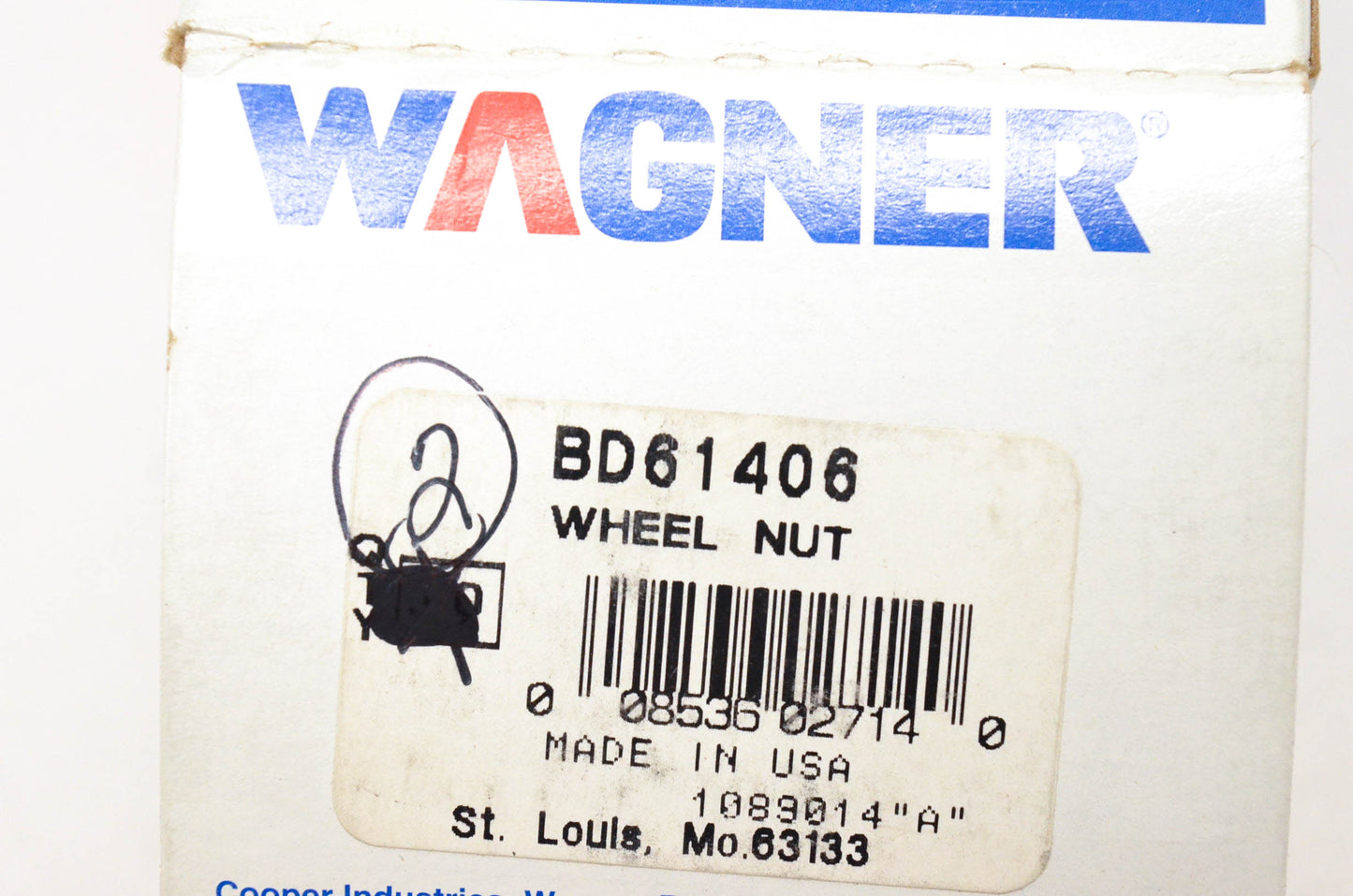 Wagner BD61406 Wheel Lug Nuts Qty 2 NOS