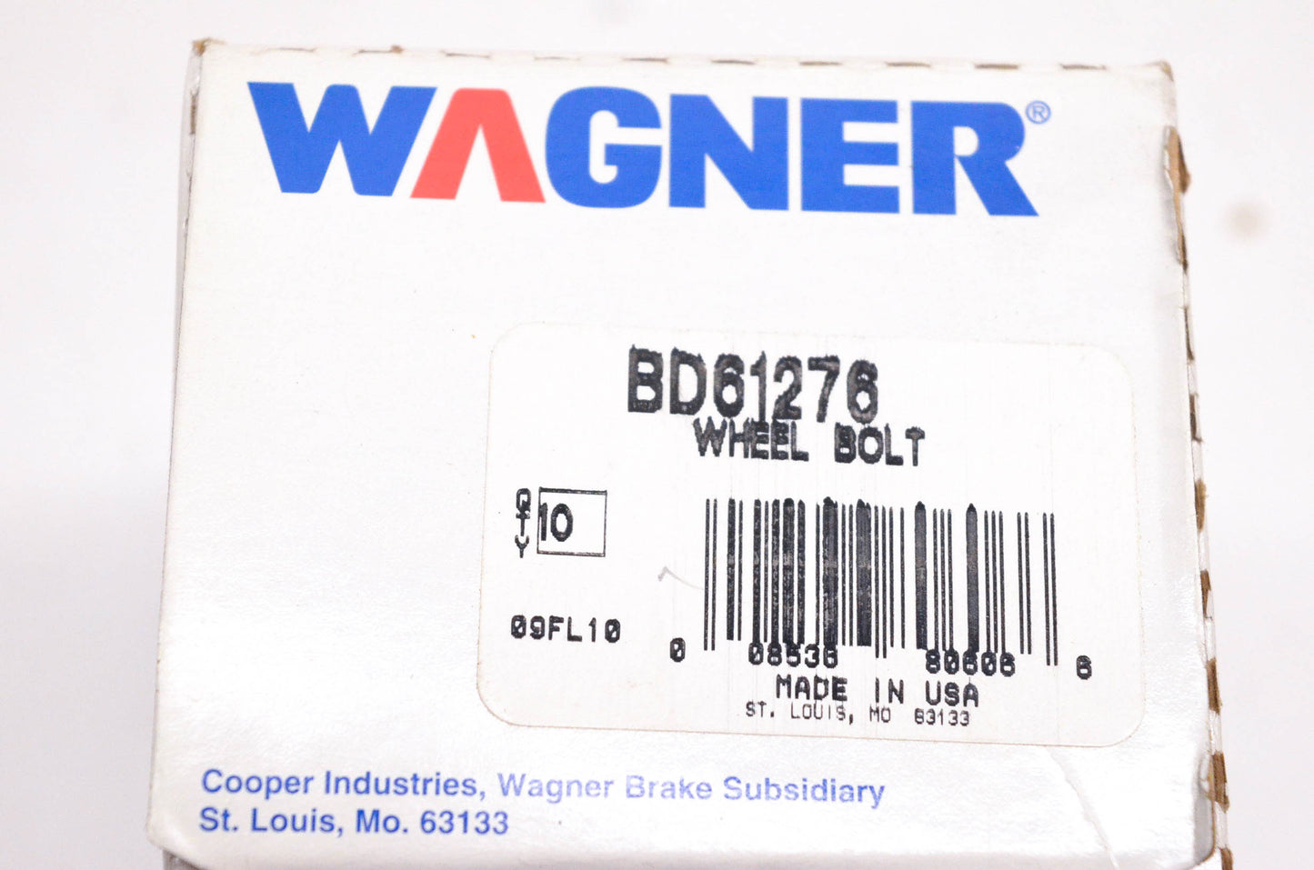 Wagner BD61276 Wheel Lug Studs Qty 10 NOS