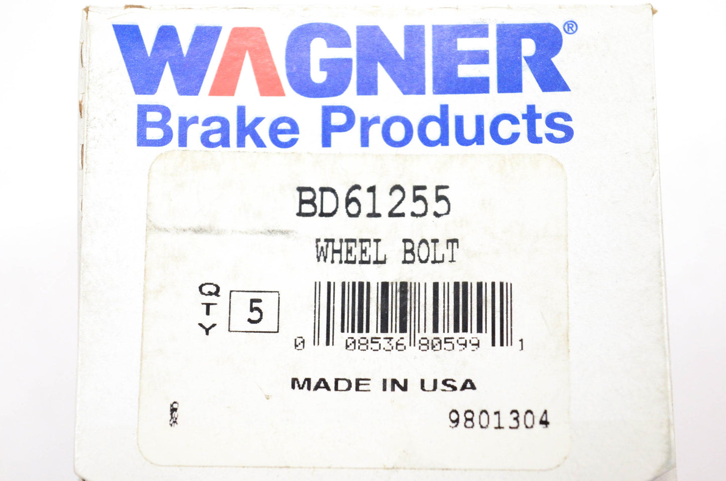 Wagner BD61255 Wheel Lug Studs Qty 5 NOS
