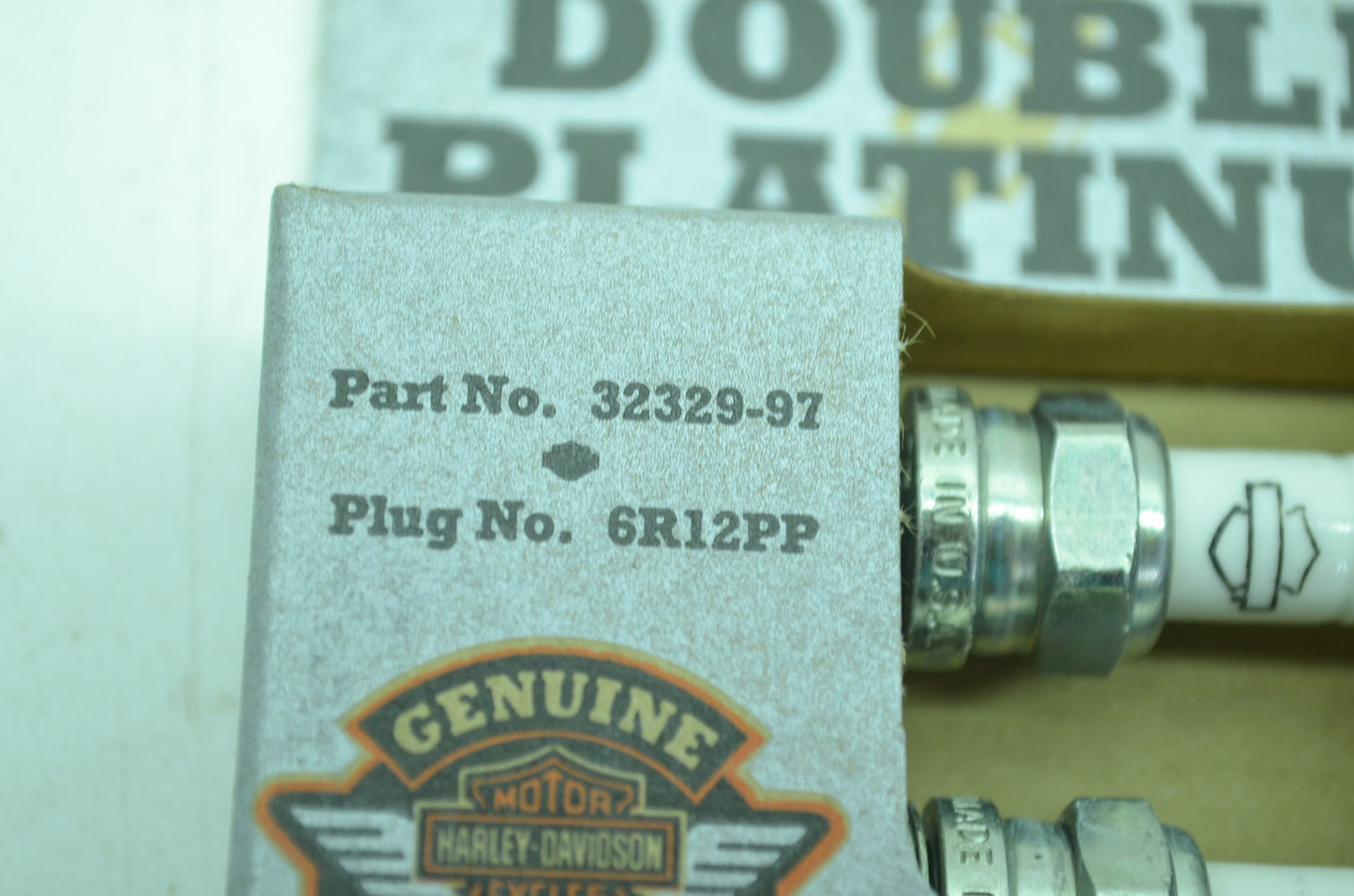 NEW OEM Harley Davidson Double Platinum Spark Plugs QTY 2 32329-97 NOS