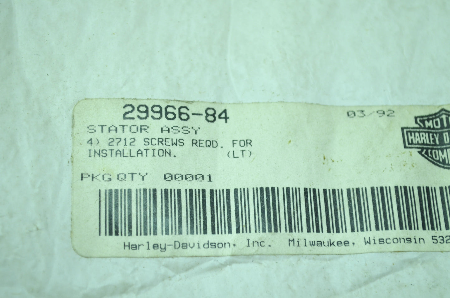 Stator Assembly NOS