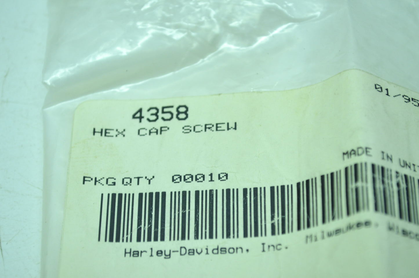Hex Cap Screw NOS