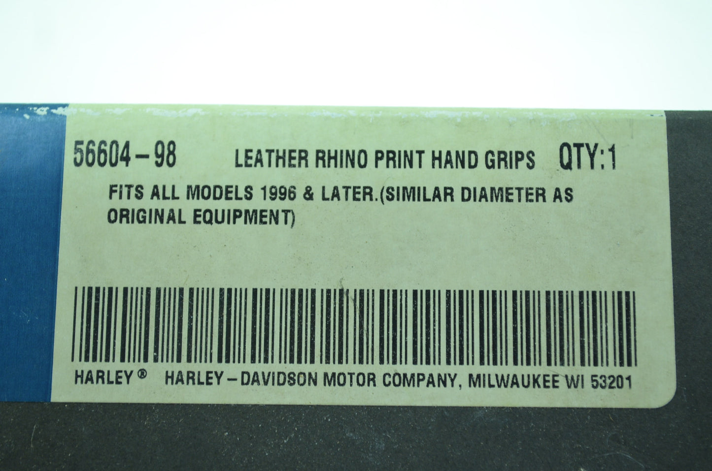 OEM Harley-Davidson 56604-98 Rhino Hide Grip Kit NOS