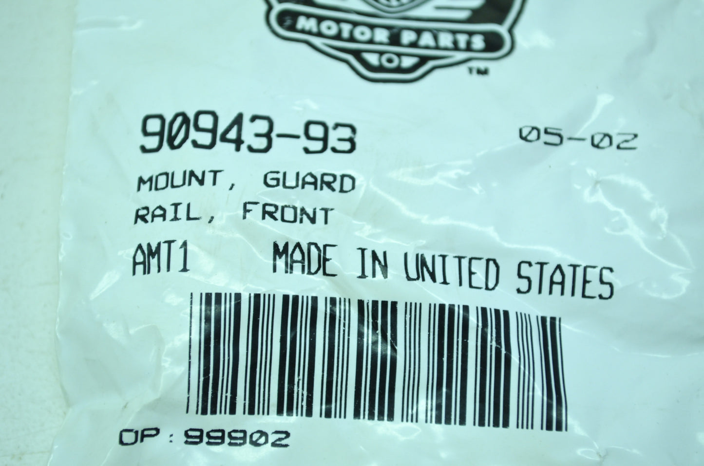 OEM Harley-Davidson 90943-93 Front Guard Rail Mount NOS