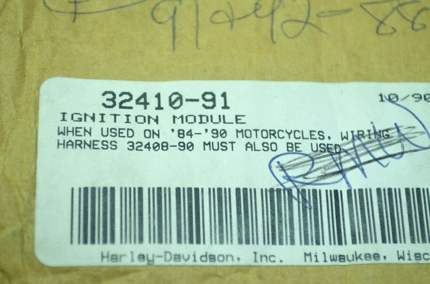 OEM Harley-Davidson 32410-91 Ignition Module 883G NOS