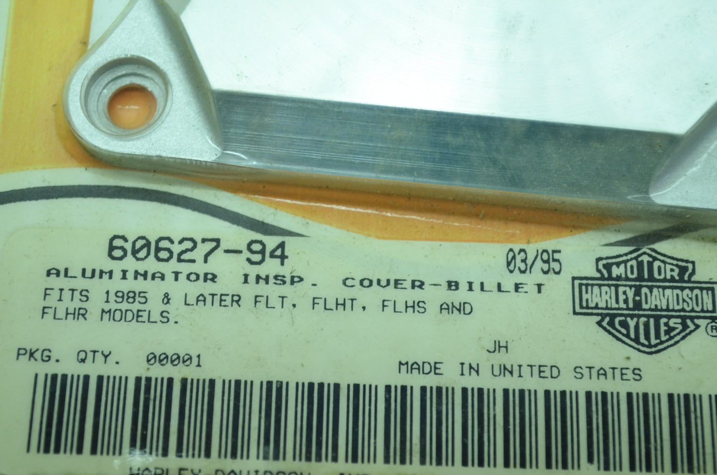 OEM Harley-Davidson 60627-94 Aluminator Inspection Cover Billet NOS
