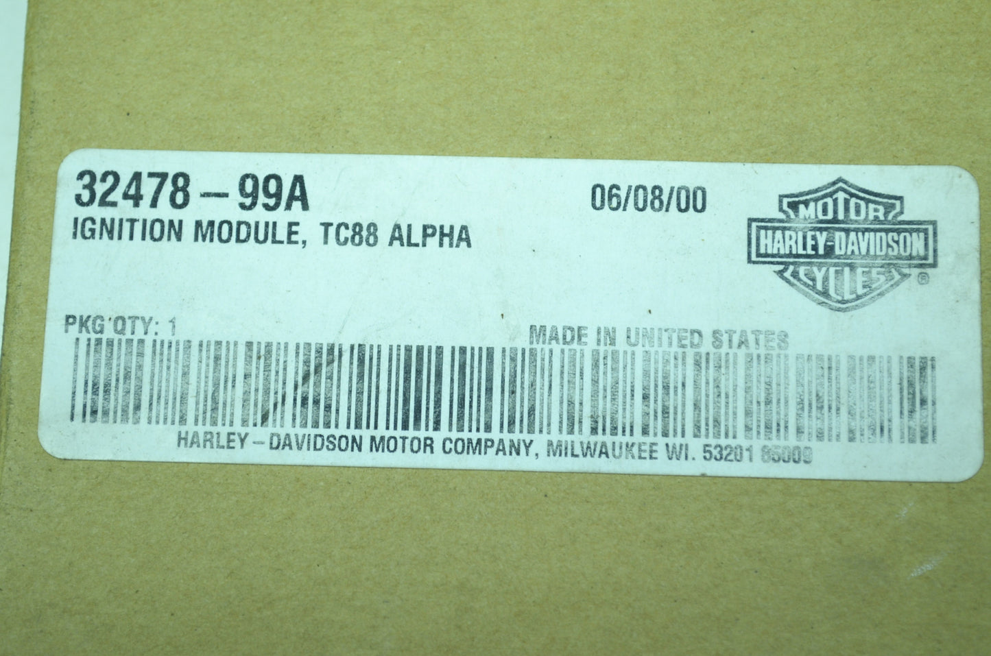OEM Harley-Davidson 32478-99A Ignition Module TC88 ALPHA NOS