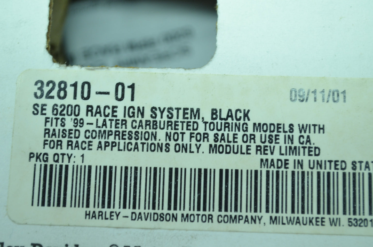 NEW OEM Harley Davidson Screamin Eagle Race Ignition System 6200 RPM 99-01 FLHT