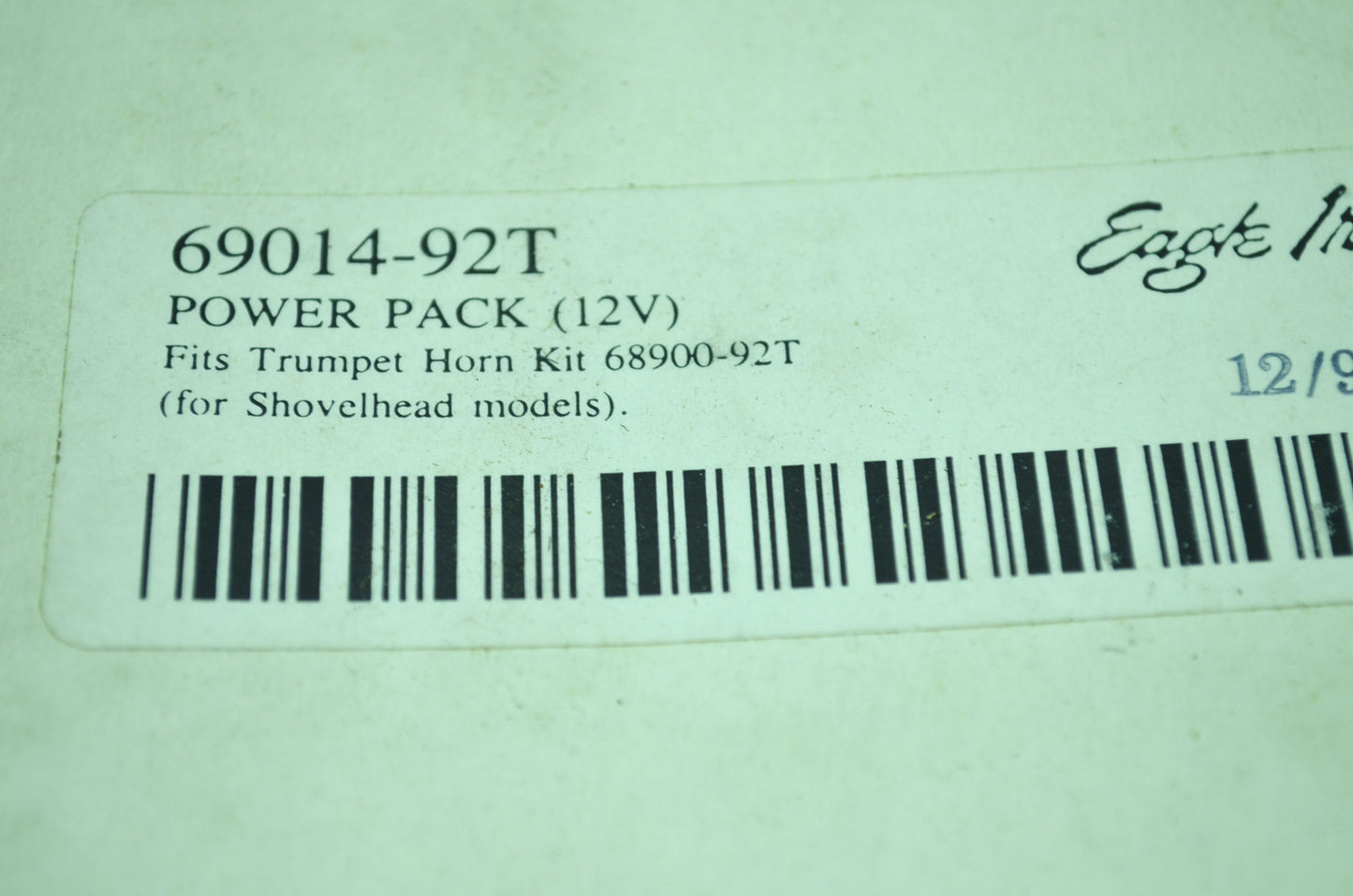NEW OEM Harley-Davidson Power Pack 12 Volt Eagle Iron 69014-92T NOS